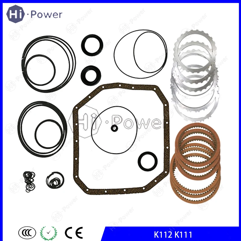 

K110 K111 K112 Auto Transmission Master Seal Repair Kit Friction Steel Plate For TOYOTA XCar Gearbox Clucth Overhaul Kit