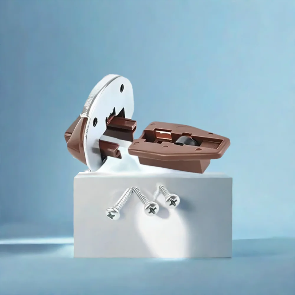 

1 комплект, пластиковая металлическая направляющая для ящика, аксессуар для направляющих, универсальный коричневый комплект направляющих для ящика с роликовой направляющей для ящика, запасная часть