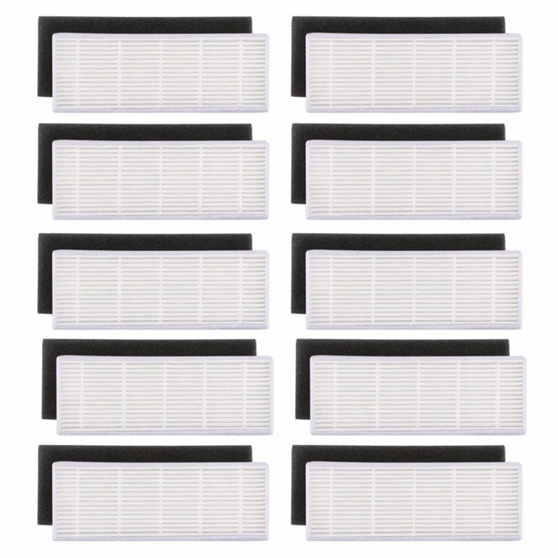 Vacuum cleaner 20pcs/lot HEPA filter & Sponge Filters replacements for ilife A4s