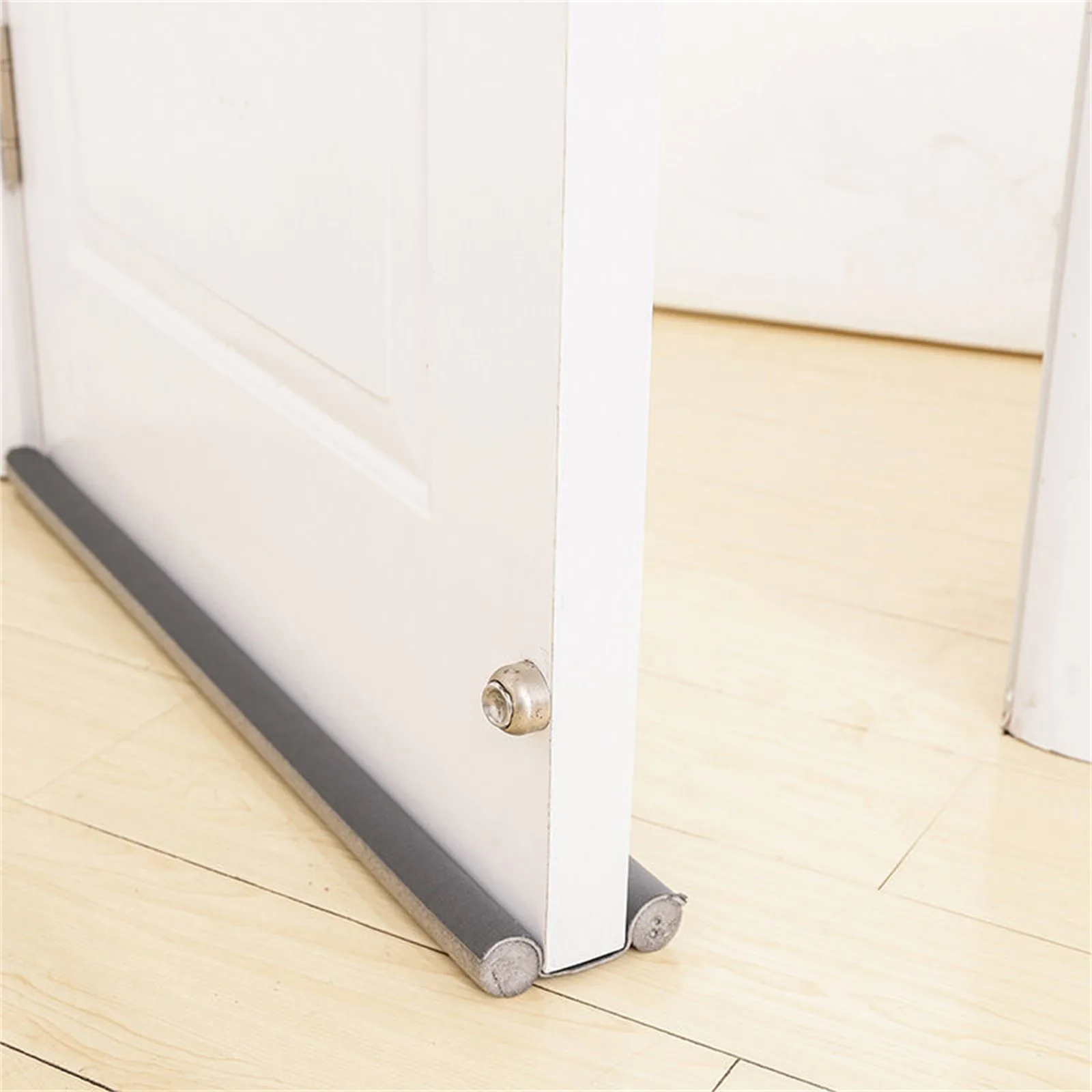 Tira de sellado de puerta de uso común, resistente al viento, impermeable, protector de puerta ajustable, bloqueador de ruido, tira meteorológica de sellado antifrío familiar