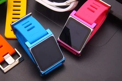 Second Generation Insert Style Aluminum Metal Watch Band Wrist Strap For Apple iPod Nano 6th Generation Case Cover