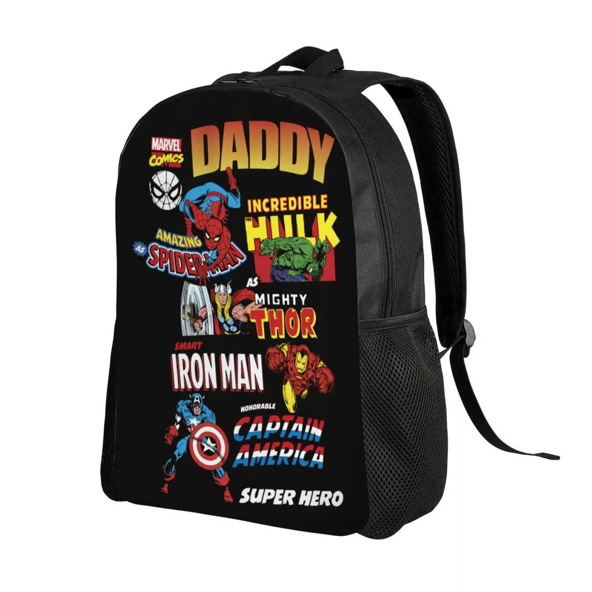 Mochilas Personalizadas Hulk Avengers para Mulheres e Homens, Resistente à Água, Saco De Escola Universitária, Sacos De Impressão