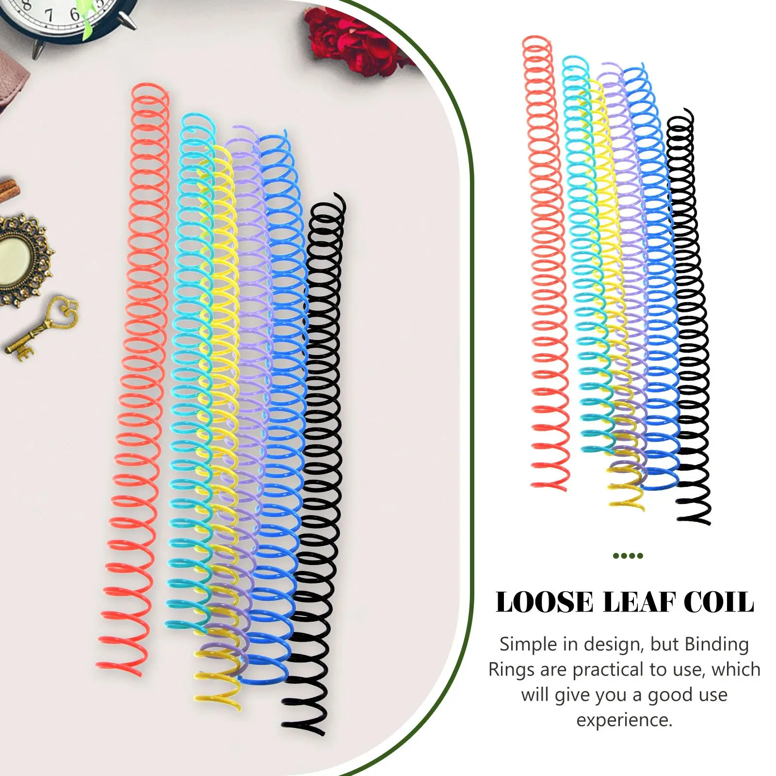 

6 Pcs Office Supplies Binders 6pcs Packaging Circle Fashion Loose Leaf Book Rings