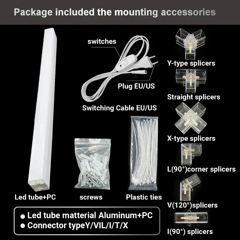 ضوء سقف على شكل قرص العسل قابل للتعتيم بثلاثة ألوان سداسية 3000k-6000k مناسبة للإضاءة التجارية في صالونات الشعر/المرآب/ورش العمل #5