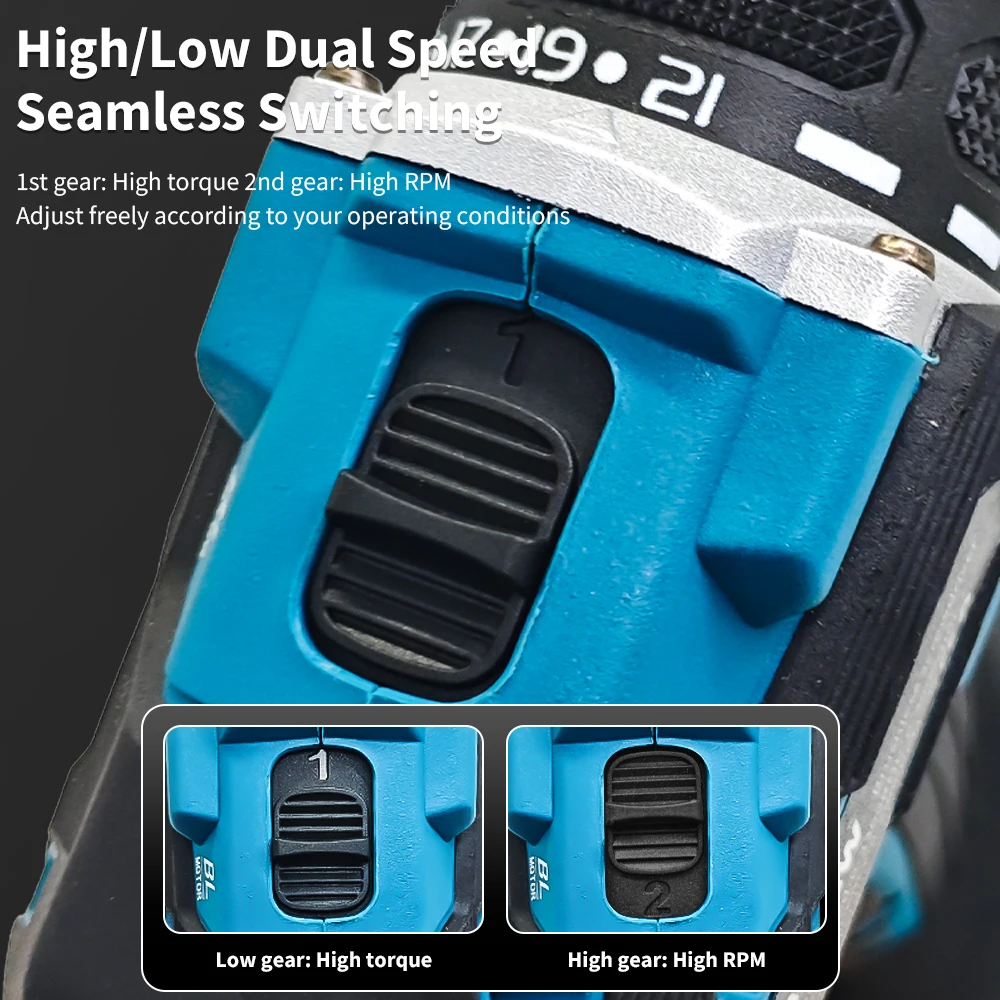 سائق تأثير لاسلكي LXT BL محرك بدون فرشاة 18 فولت مثقاب كهربائي لمسمار الخشب T-Mode 180 N · M أدوات كهربائية لبطارية ماكيتا