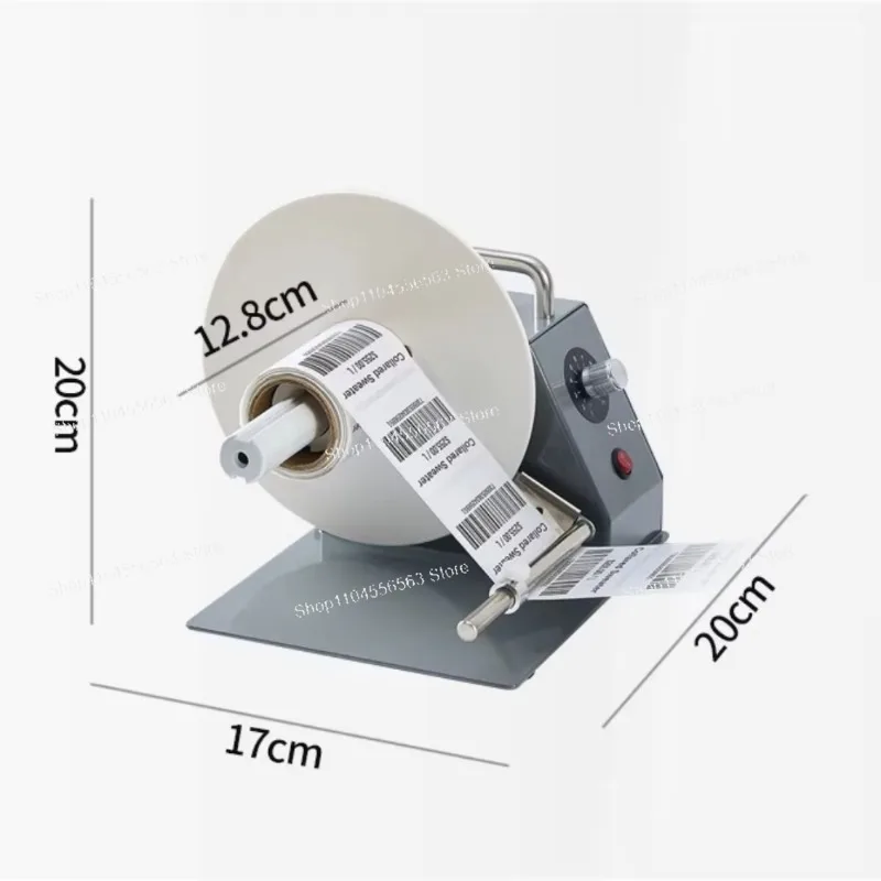 CB-568 Adjustable Speed Automatic Label Rewinder for Thermal Paper Barcode Labels Hang Tags Wash Care Label Rewinding Machine