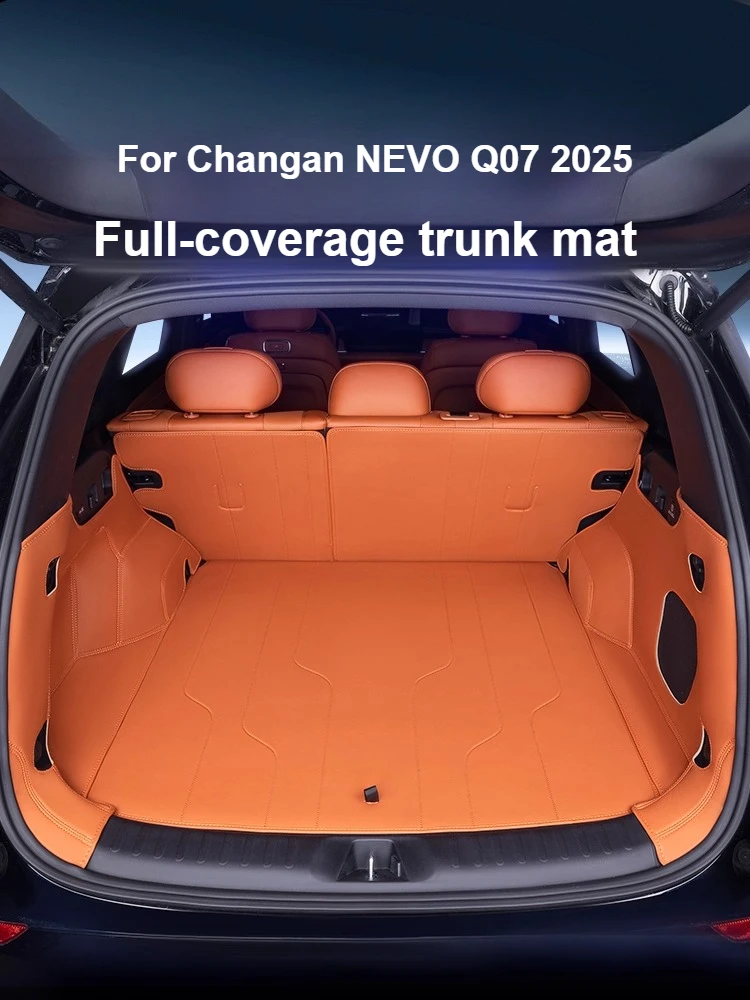 

Для Changan NEVO Q07 2025 коврик в багажник с полным покрытием TPE водонепроницаемый нескользящий защитный коврик модификация аксессуар