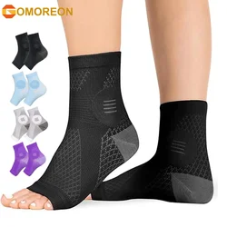 1Pair Neuropathy Socks Ankle Protector Anti Fatigue Compression Foot Sleeve Brace Support Socks Exercise Sports Protective Gear