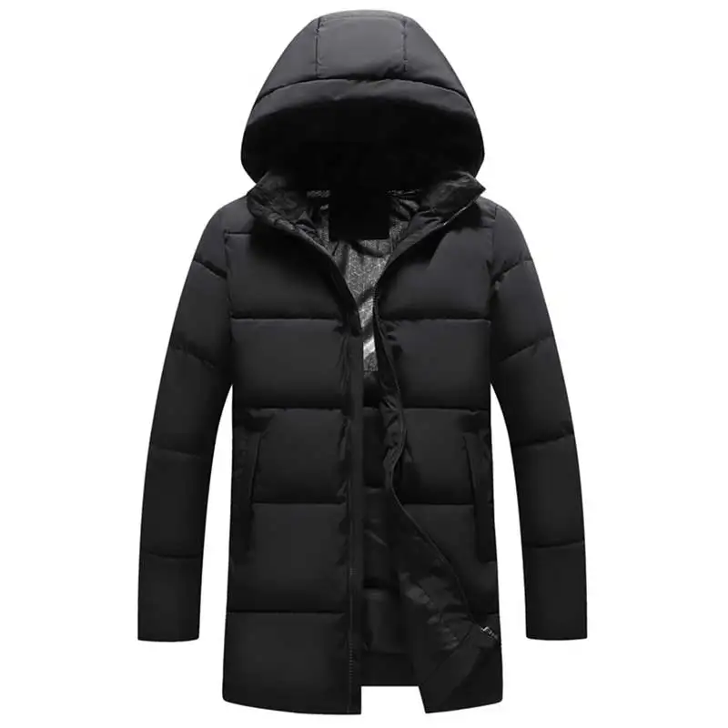 Winter Grafeen Lange Parka Heren Pluche Dik Warm Park Mannen Afneembare Capuchon Winddichte Parka Mannen Hoge Kwaliteit Mode Parka Man