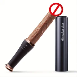 10Frequency Vibrating & Telescopic Baseball Bat Dildo Fully Automatic Simulation Device for Powerful Female Masturbation Women