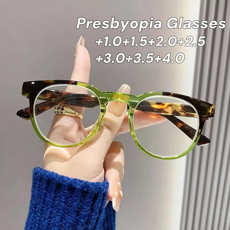 

New Retro Round Frame Reading Glasses for Men and Women The Same Style of Fashion Presbyopia Glasses with Diopter 0 To +4.0