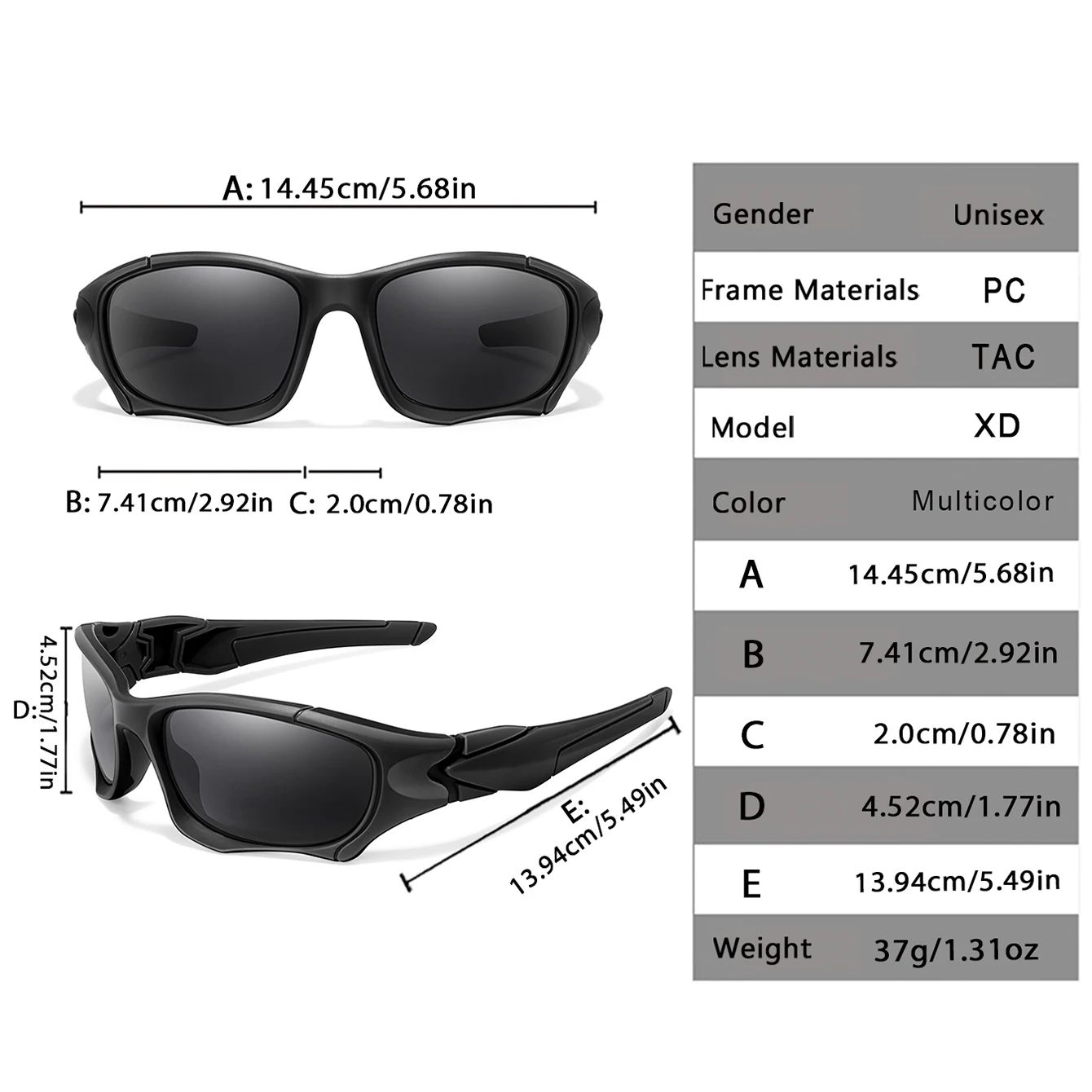 Polarized Sunglasses for Men Women Classic Camouflage Shades with UV Protection for Outdoor Driving Cycling Hiking Fishing image 3