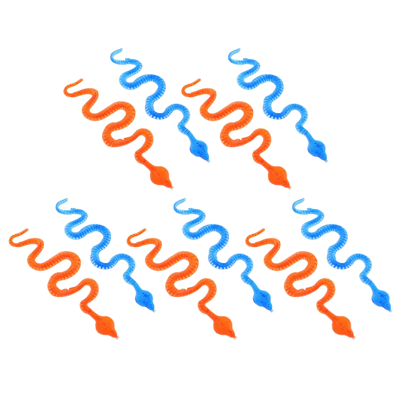 

10Pcs Sticky Snake Stretch Elastic Colored Party Props Sticky Prank Festival Stuffer Supplies Snake Toys Fake Snakes