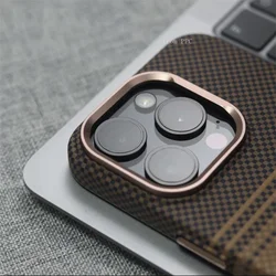 Magnetic Magnet Charging Phone Case for iPhone 17 16 15 14 Pro Max Camera Alloy Lens Bumper Hard Cover Carbon Relief Matte Funda