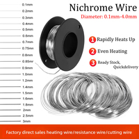 5 10m Nichrome Wire Diameter 0.1mm-4.0mm Cutting Foam Resistance Wires Alloy Heating Yarn Nichrome Electric Heating Coils