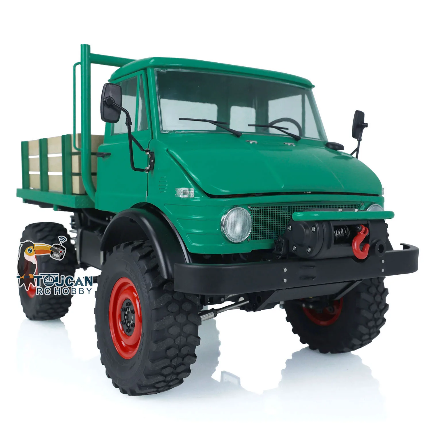 LESU 1/10 RC Off-Road 4X4 U406 Veicoli assemblati Verniciati Verde Radiocomando Auto Toucan Mini Camion Giocattoli per Ragazzi Thzh1429