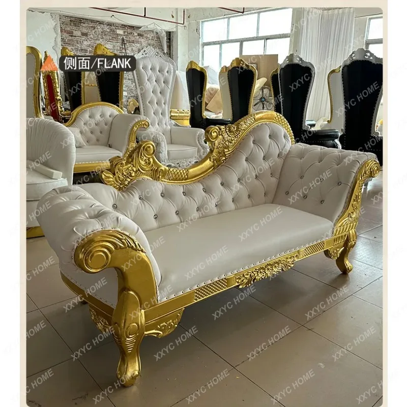 XX solid wood chaise longue living room lazy lounge chair hotel clubhouse KTV image chair