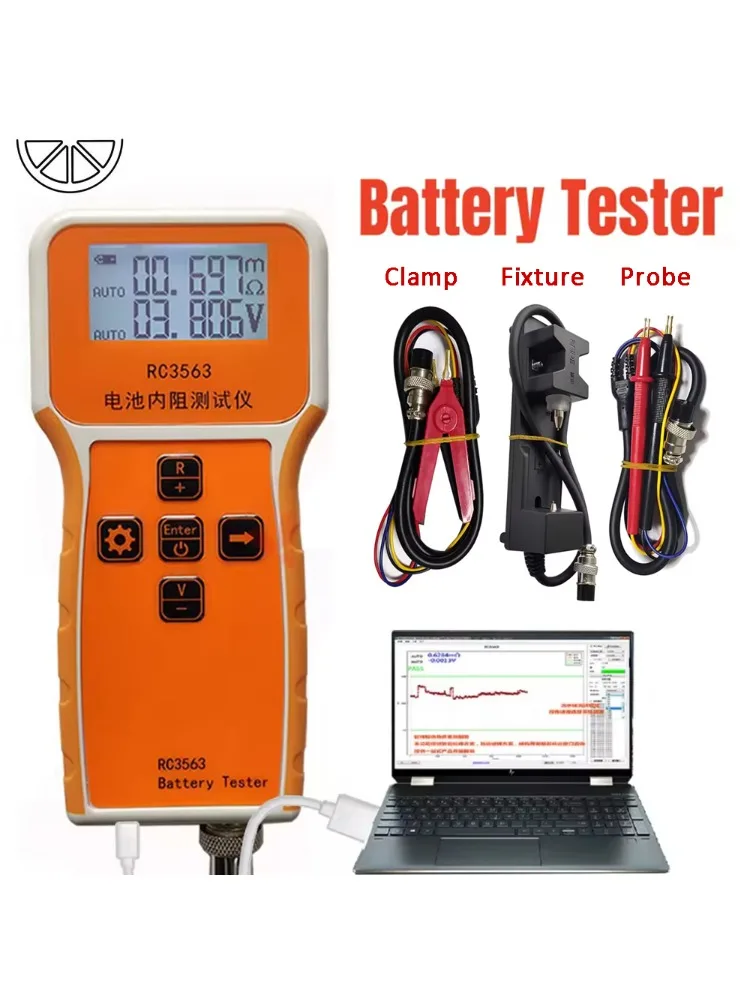 Tester napięcia i rezystancji wewnętrznej baterii RC3563 18650, precyzyjny tester baterii litowo-żelazowo-fosforanowych (LiFePO4) — 2