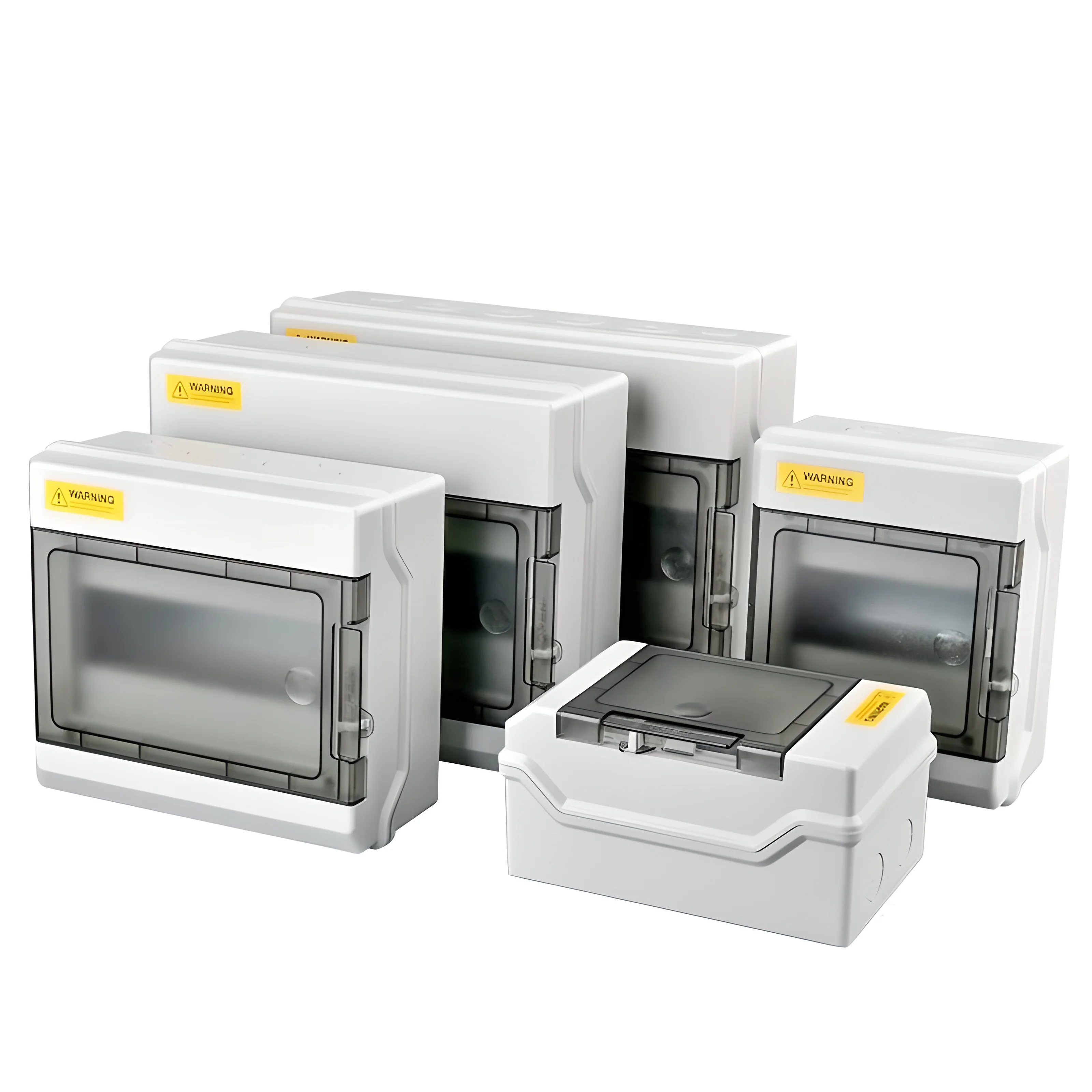 DONGY 12WAY PC Plastic Outdoor Electrical IP65 Waterproof Distribution Box Indoor Power Distribution Box 12 WAY 10.4*8.7*4.3 Inc