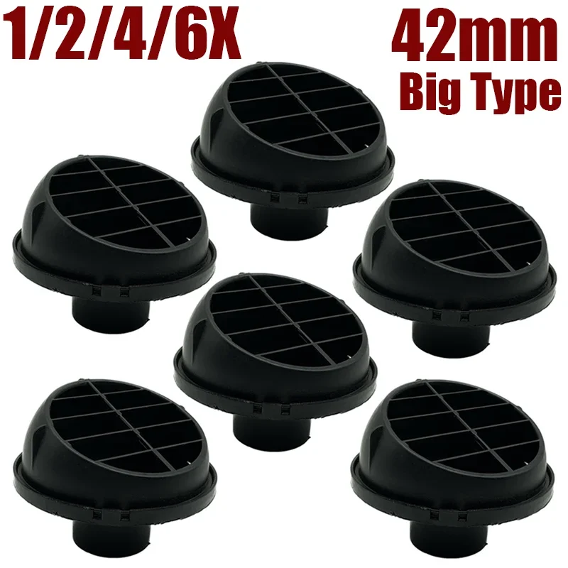 1/2/4/6Pcs 42mm/1.65inch Car Air Vent Ducting Piece Duct Pipe Outlet Rotatable Warm Diesel Parking Heater For Truck VAN Camper