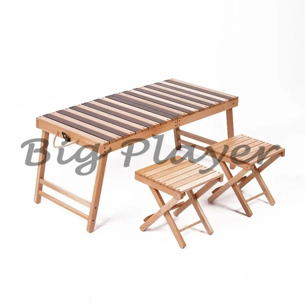 

Folding Table and Chair Set One Table and Two Stools Set New Outdoor Camping Picnic Folding Table and Chairs