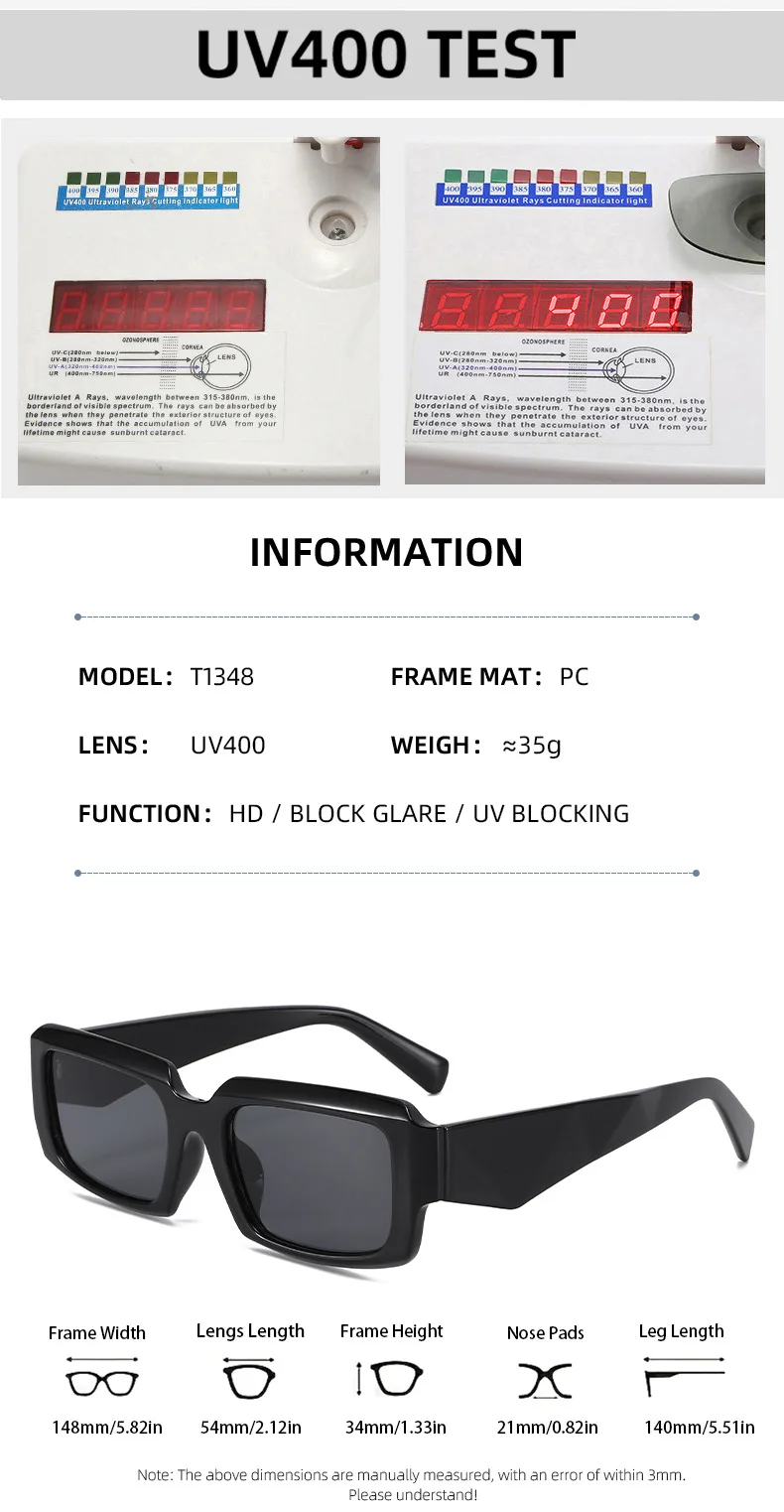 패셔너블한 남성용 및 여성용 선글라스, 힙합 펑크 스타일 선글라스, 등산, 관광 및 해변 사용에 적합