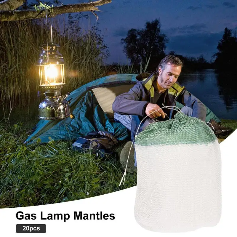 Propane Lantern Mantles Outdoor Propane Lanterns Mantles 20Pcs Outdoor Camping Lights U-shape Light Mantle Camping Lantern