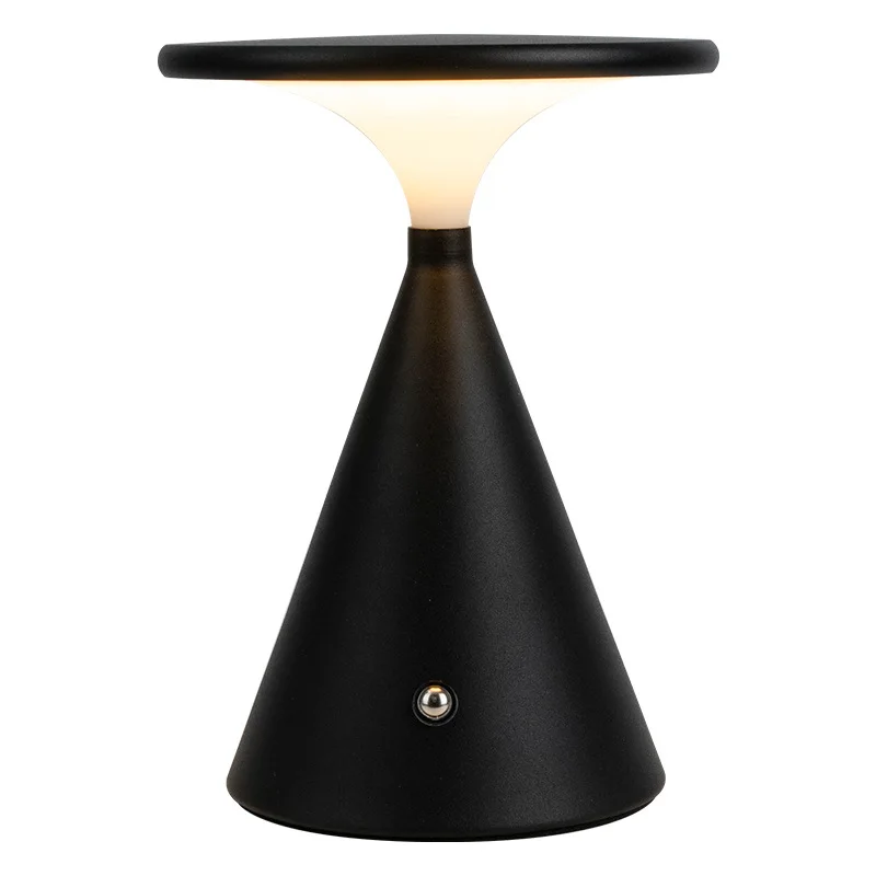Bedroom Modern Simple High-end Desk Lamp Touch Control Cordless DC Electric Eye Care Red Night Light