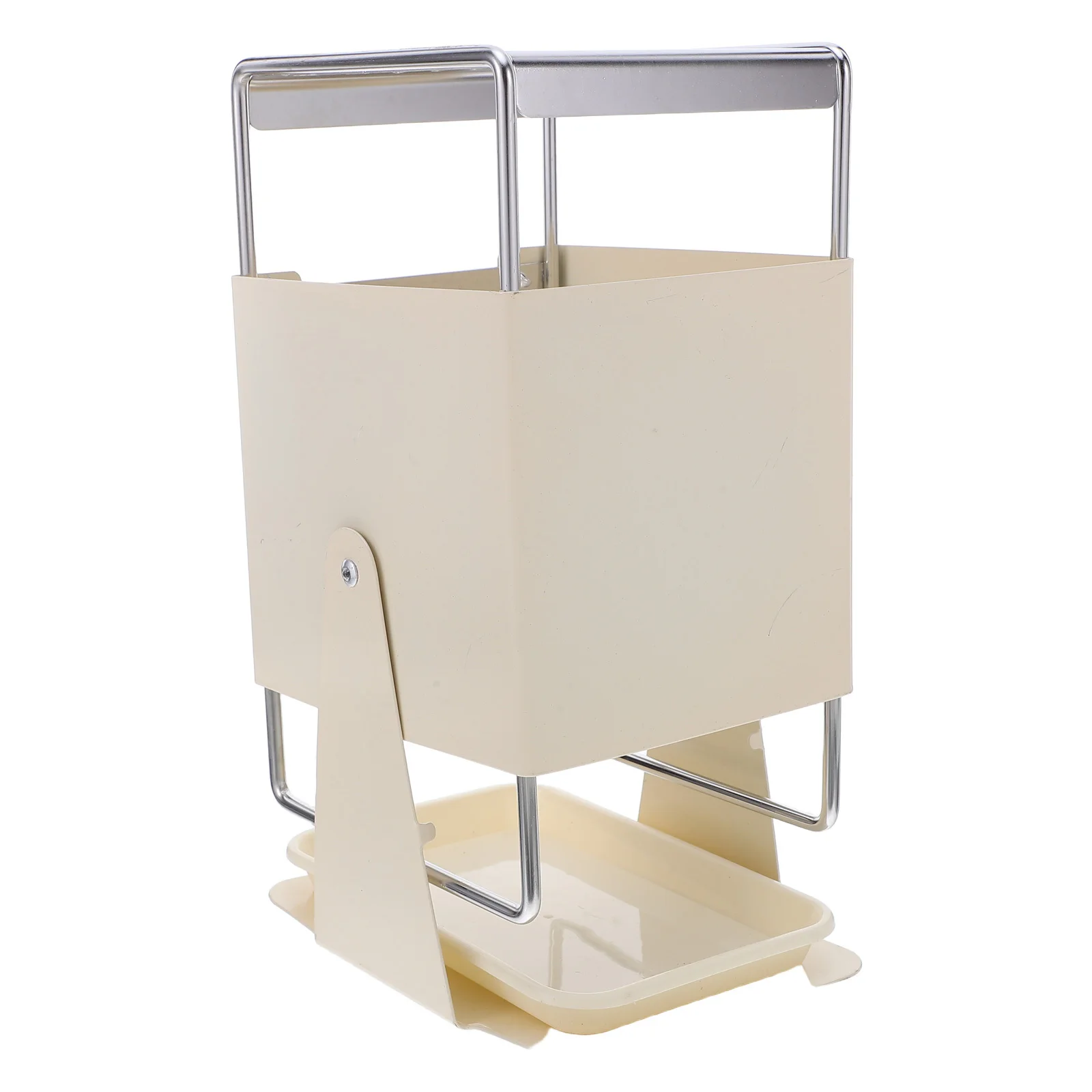 

Stainless Steel Knife Rotating Organizer Spacesaving Design Countertop Storage Rack Swivel Holder Kitchen