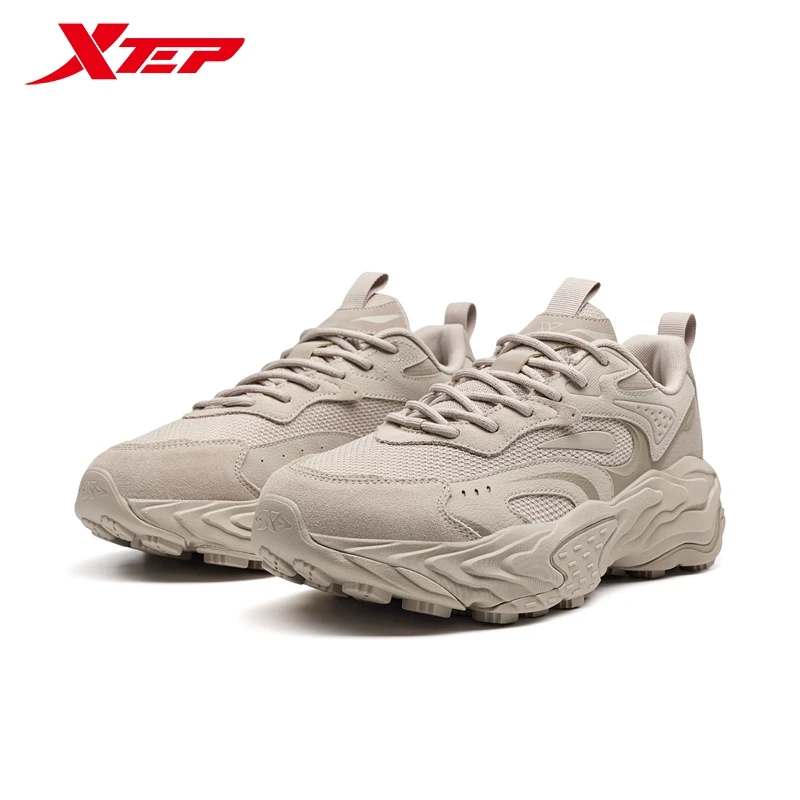 Xtep Vintage For Men 2024 Winter Sports Shoes Comfortable Breathable Soft Cushion Universal Sneakers 876419320016