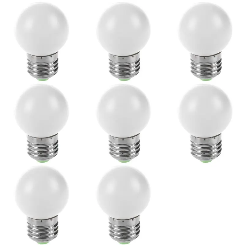 

AA73 8X E27 Светодиодная белая лампа Пластиковая лампа (мощность 0,5 Вт, белая)