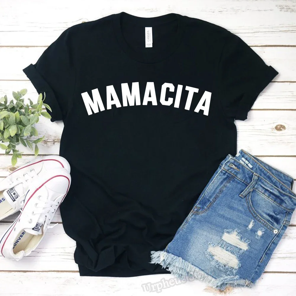 Mamacita Funny Mom Shirt Mother's Day Gift Blessed Mama Tshirt Tired as a Mother harajuku Tee