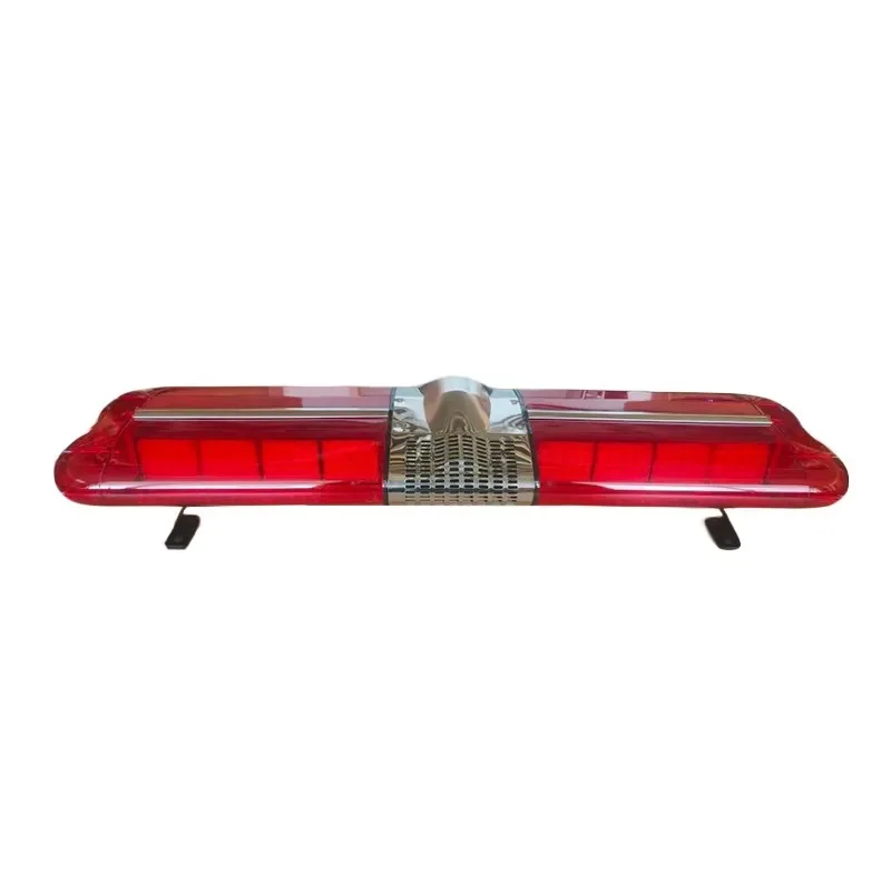 Classic Strobe Light Emitting Diode Full Red Warning Light Bar with Alarm Speaker