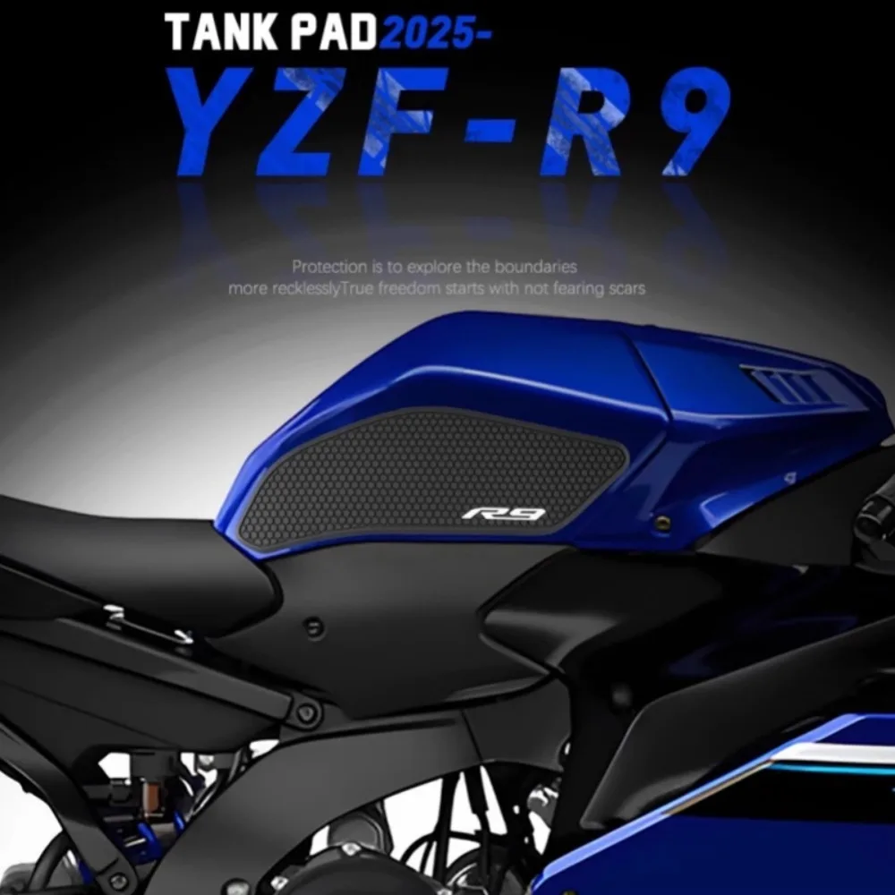 

Motorcycle Side Fuel Tank pad Protector Stickers Knee Grip Traction Pad For YAMAHA YZFR9 YZF-R9 2025