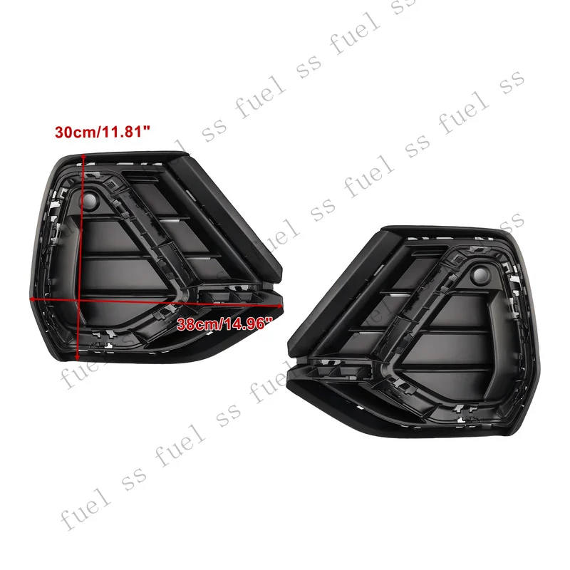 S+ 2PCS Gloss Black Front Bumper Grille Cover For Audi Q3 S-Line 2019-2022 ZA