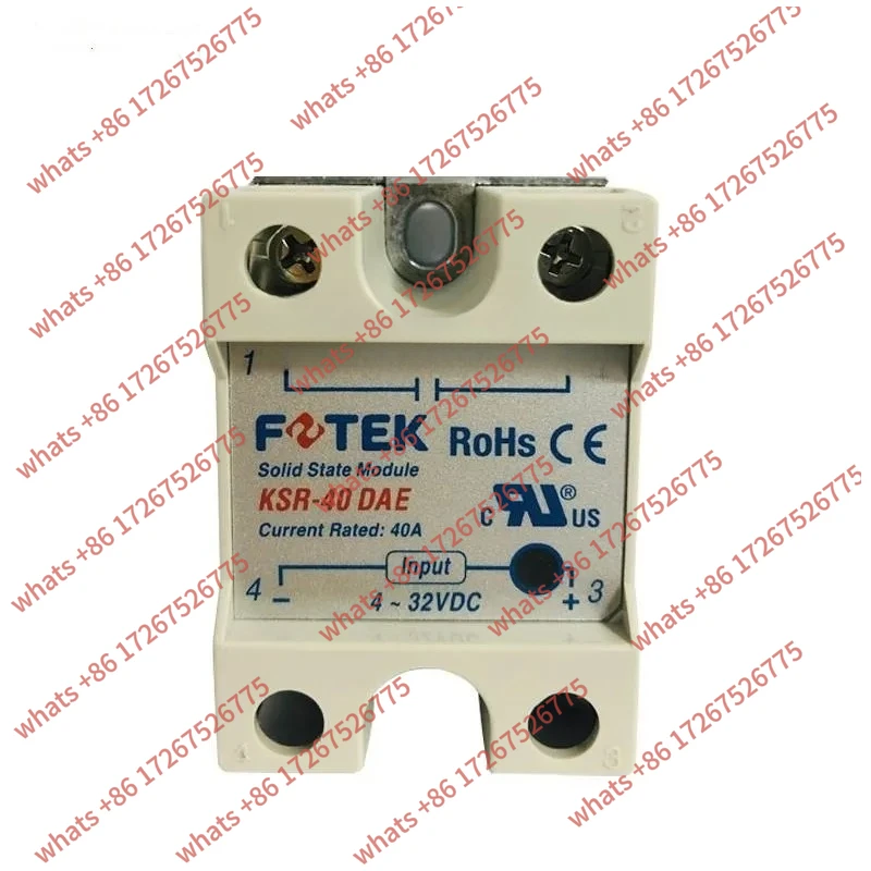 

1Pcs New KSR-40DAE Solid State Relay Single 40A ac To dc
