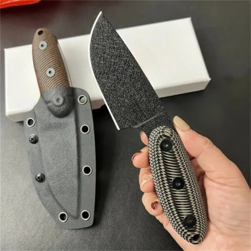 

Нож ESEE S с лезвием D2 и рукояткой G10, фиксированный, портативный, многофункциональный, прямой, для активного отдыха + ножны K, для кемпинга, выживания, EDC