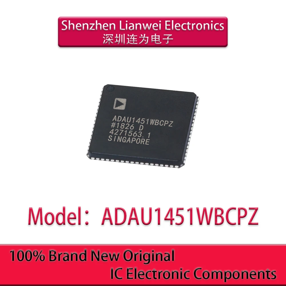 

100% New Original ADAU1451 ADAU1451WBCPZ IC Chipset LFCSP-72