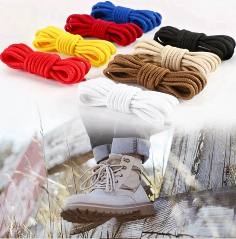 1 Pair New Casual Women Men Sports Boots Sneakers Shoe Laces Round Shoelaces Polyester Classic Shoelace Shoes Accessories