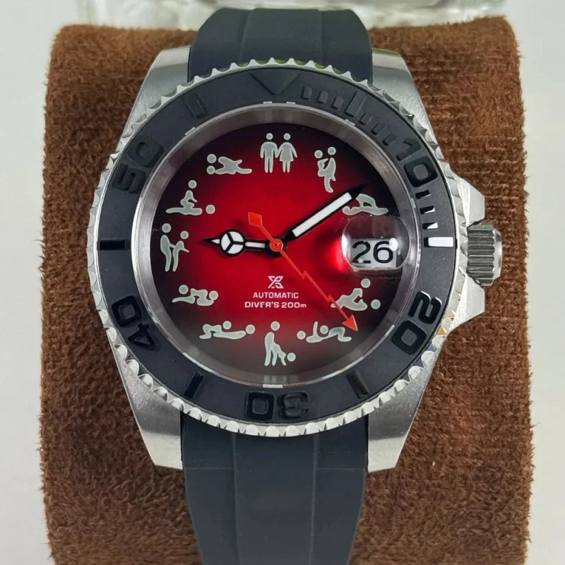 40mm Sub Watch Sapphire Glass 316L Stainless Steel Suitable for NH35  Automatic Movement 5BAR