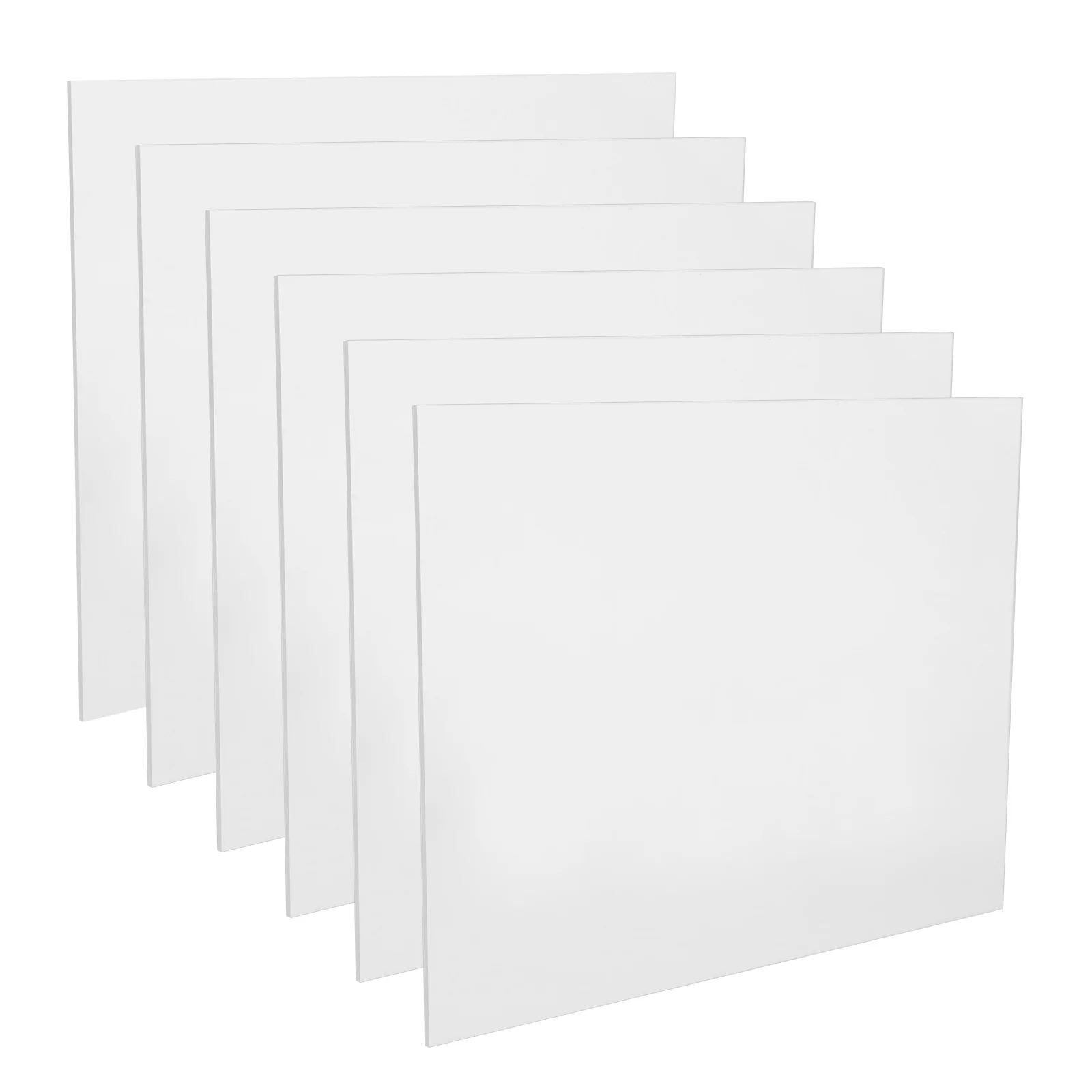 

6 Pcs Acrylic Signage Erasable Note Boards Writing Clear Wall Message Tabletop for