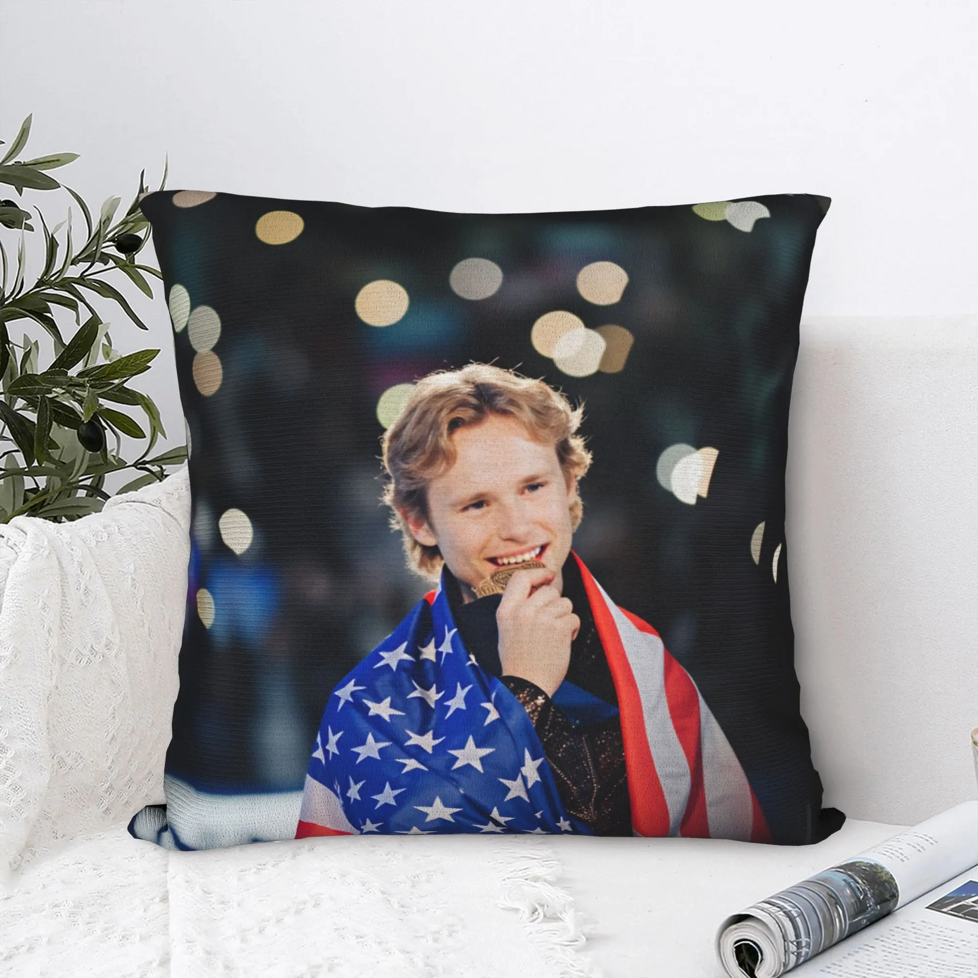 Ilia Malinin Quad God   Pillow Case  Comfy Pillow Cover Cute Funny Pillowcases For Couch Sofa Bedroom