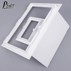 1pc Access Panel Inspection Hole PVC Access Doors Wall Ceiling White Hatch Cover Universal Plastic Push-Type Inspection Port