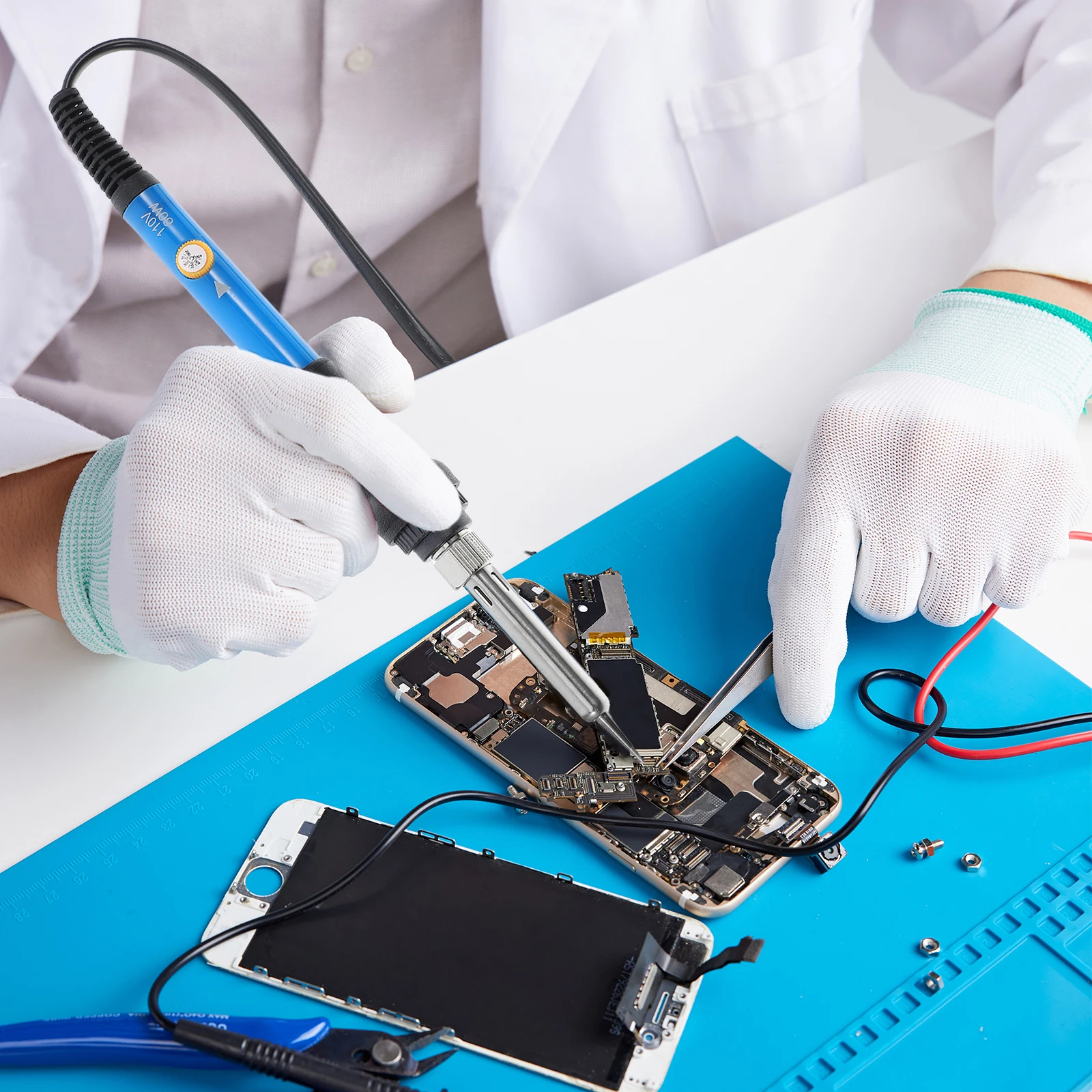 

1 Set Electric Soldering Station Kit 60W Temperature Controlled Adjustable Fast Heating Iron For Electronics Diy Jewelry Repair