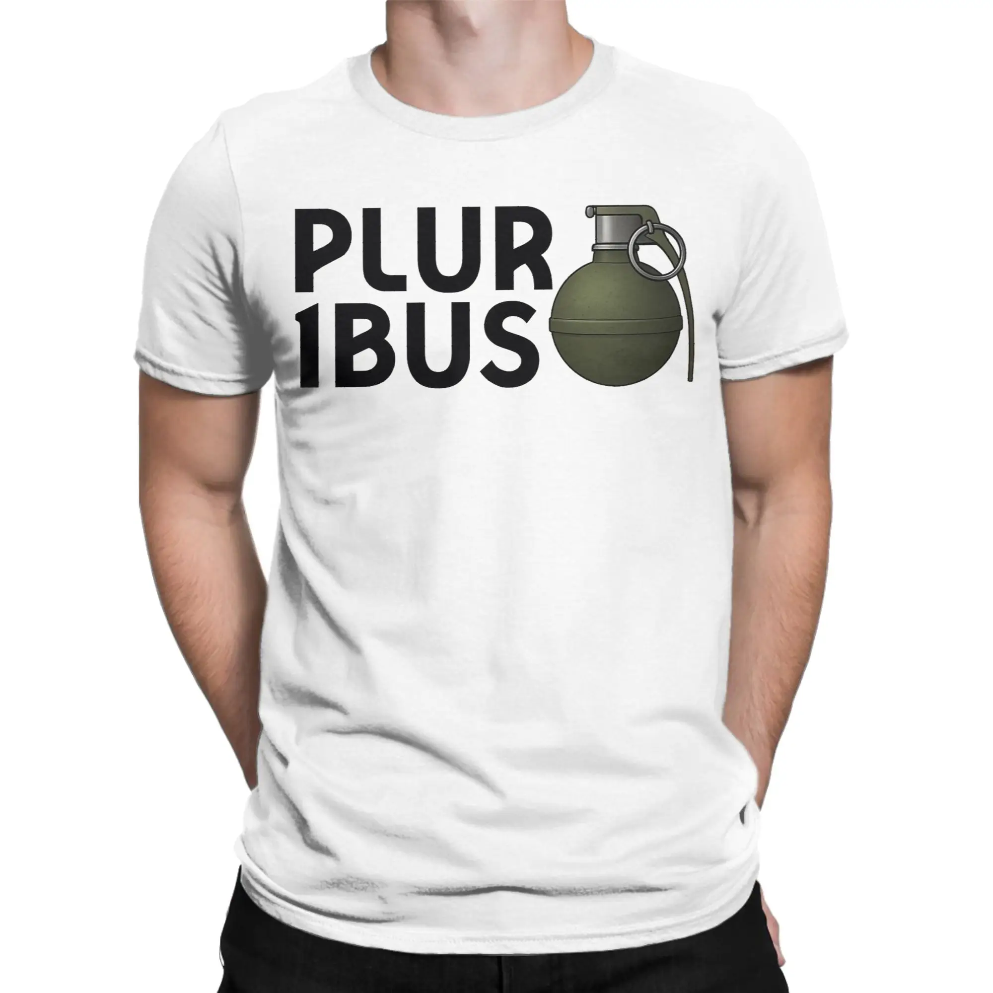 Pluribus T Shirt Men Cotton Funny T-Shirts Crew Neck  Tee Shirt Short Sleeve Clothes Original