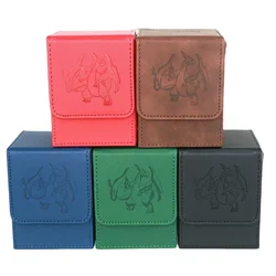 Pokemon Ptcg Charizard Animation Characters Self Made Magnetic Attraction Storage Box Anime Classics Game Collection Cards Toy