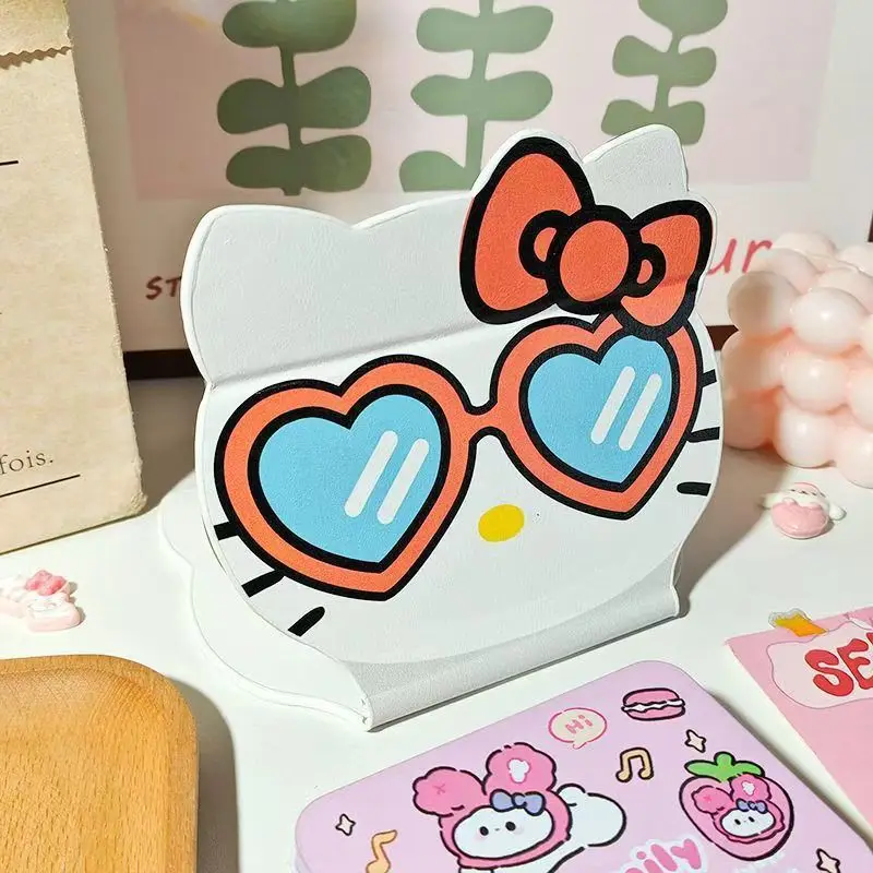 Hello Kitty Folding Makeup Mirror  Creative, Portable Mini Mirror  Stands on a Desk, in a Dorm Room, or Living Room view 3