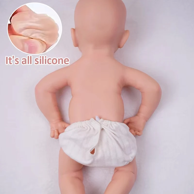 ตุ๊กตา Reborn เหมือนจริง - 19.69 นิ้ว (ประมาณ 50 เซนติเมตร) ทำจากซิลิโคนทั้งตัว ทารกแรกเกิด พร้อมเส้นเลือดที่สมจริงและท่าทางการนอนหลับ