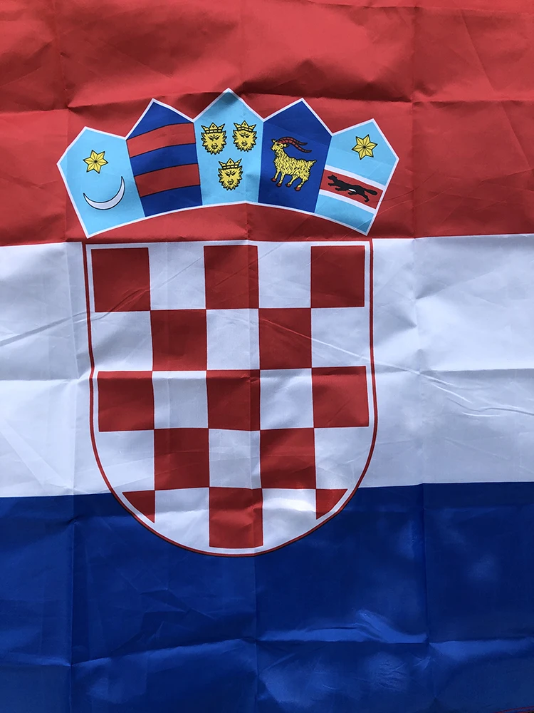 Bandera Croacia poliéster alta calidad colgante interior exterior - imagen 2