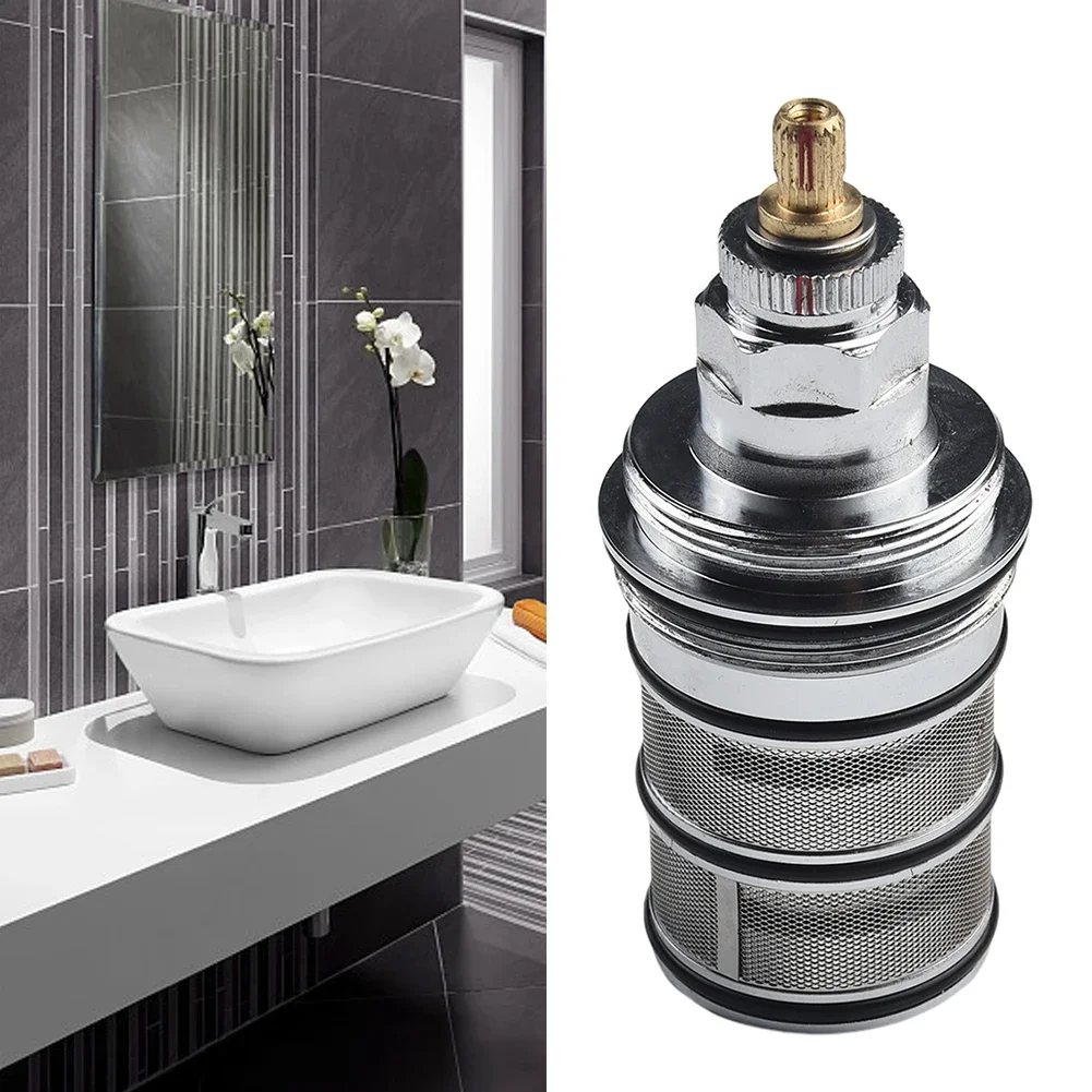 Faucet Accessory Brass Thermostatic Valve Adjustable Shower Valve Cartridge Valve Compatibility Built-in Compatibility